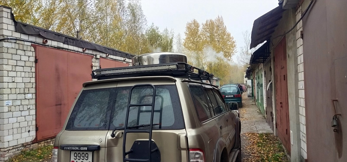 Экспедиционный багажник OVERLAND на крышу с заводскими водостоками