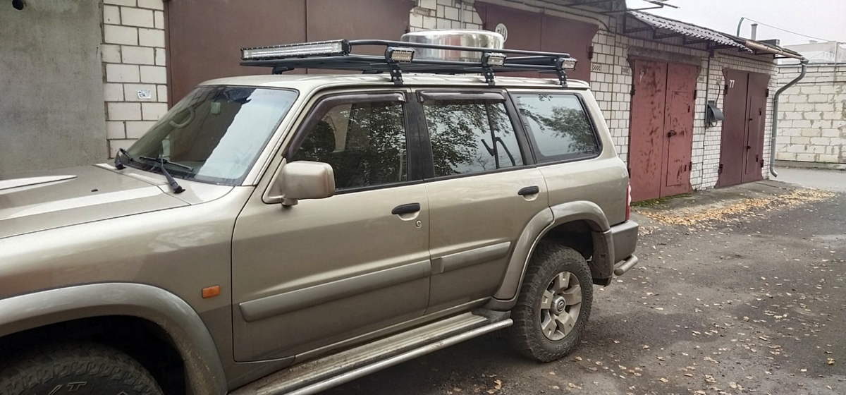 Экспедиционный багажник OVERLAND на крышу с заводскими водостоками